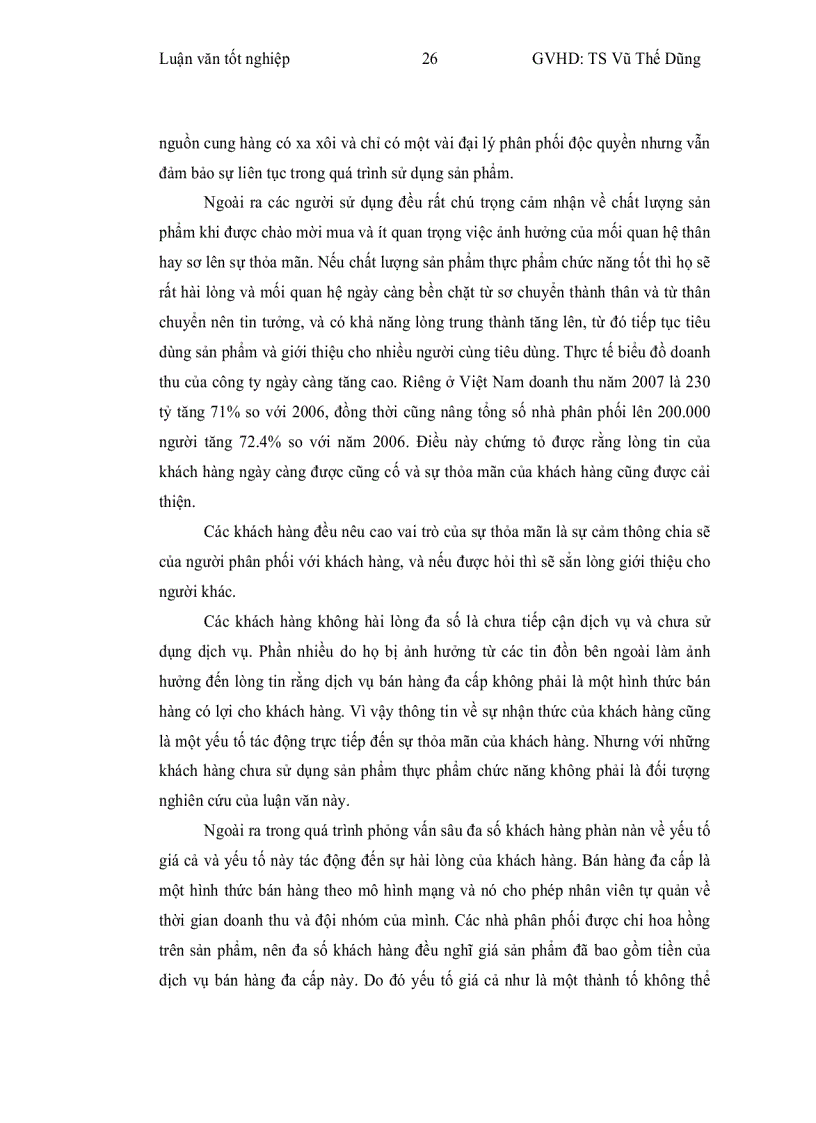 image for page Nghiên cứu sự thỏa mãn của khách hàng với mô hình dịch vụ bán hàng đa cấp sản phẩm chức năng của công ty Lô Hội