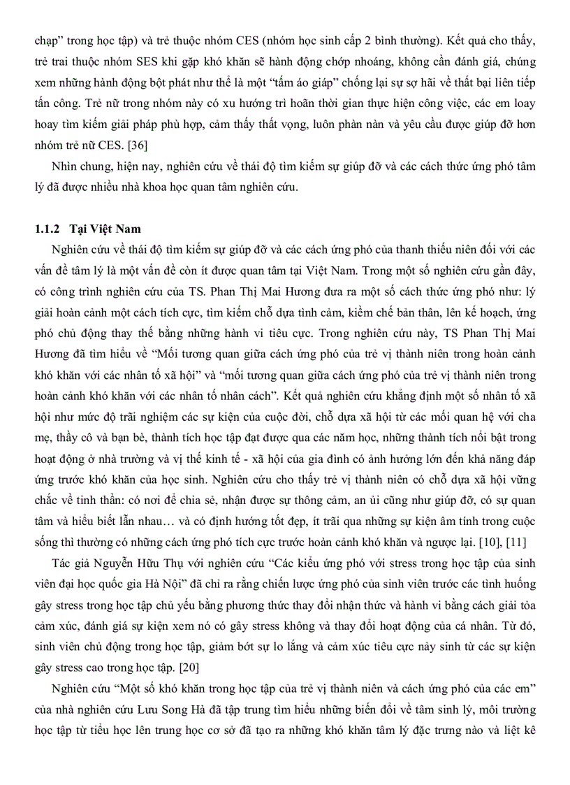 image for page Cách thức ứng phó trước những khó khăn tâm lý của học sinh trung học phổ thông thành phố Hồ Chí Minh