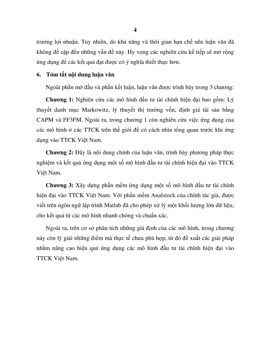 image for page Ứng dụng một số mô hình đầu tư tài chính hiện đại vào thị trường chứng khoán việt nam