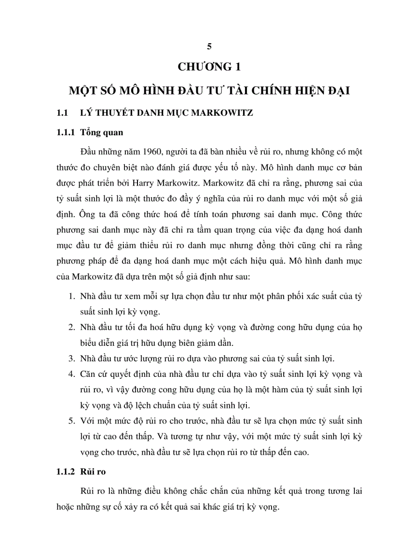 image for page Ứng dụng một số mô hình đầu tư tài chính hiện đại vào thị trường chứng khoán việt nam