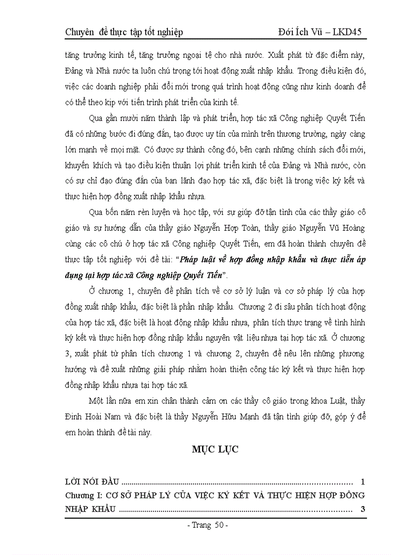 image for page Pháp luật về hợp đồng nhập khẩu và thực tiễn áp dụng tại hợp tác xã Công nghiệp Quyết Tiến