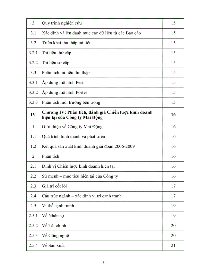 image for page Phân tích và đánh giá Chiến lược kinh doanh của Công ty TNHH một thành viên Mai Động