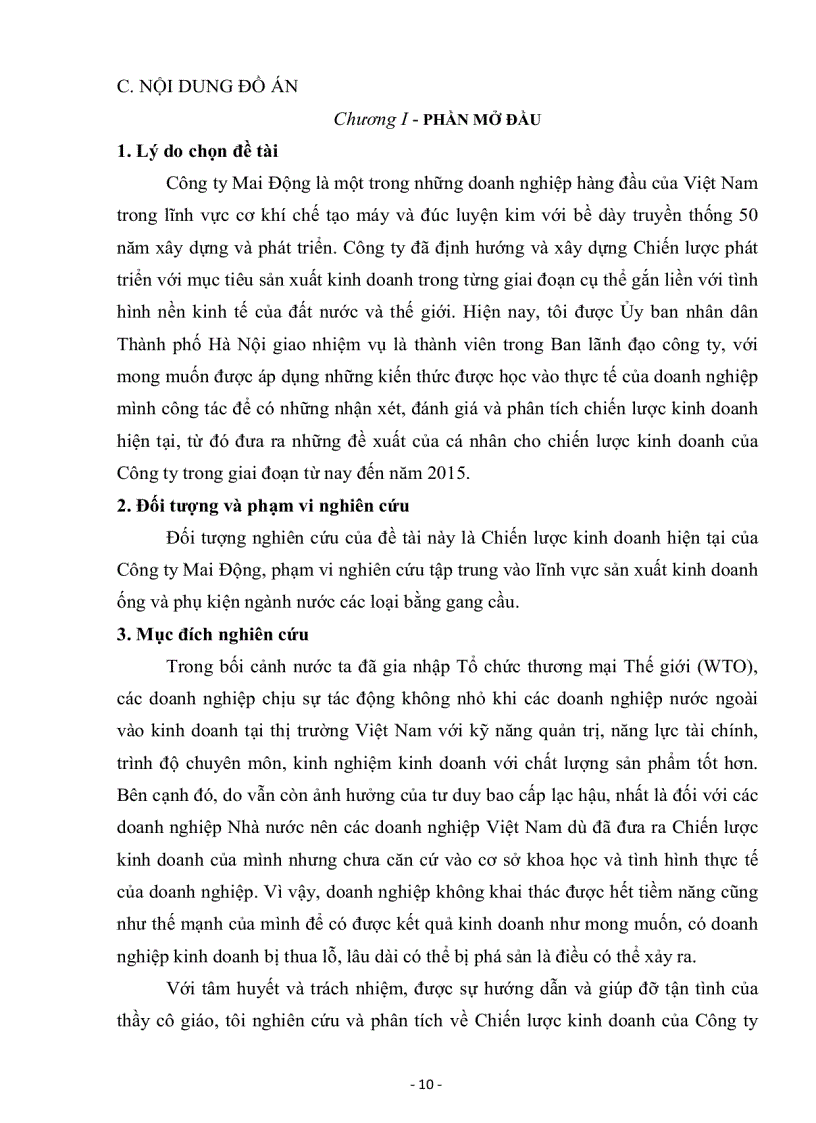 image for page Phân tích và đánh giá Chiến lược kinh doanh của Công ty TNHH một thành viên Mai Động