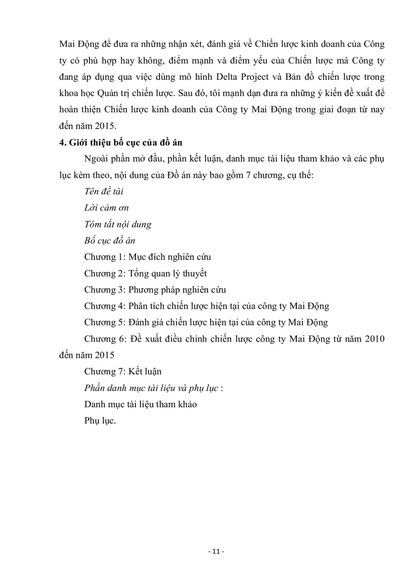 image for page Phân tích và đánh giá Chiến lược kinh doanh của Công ty TNHH một thành viên Mai Động