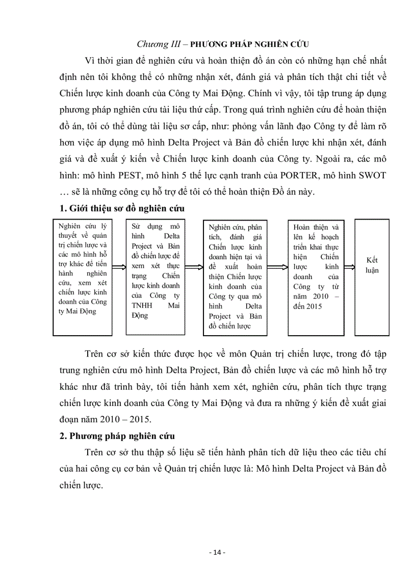 image for page Phân tích và đánh giá Chiến lược kinh doanh của Công ty TNHH một thành viên Mai Động