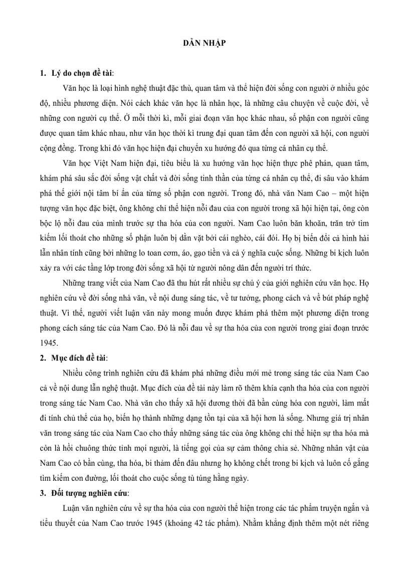 image for page Sự tha hóa của con người trong sáng tác của Nam Cao trước 1945