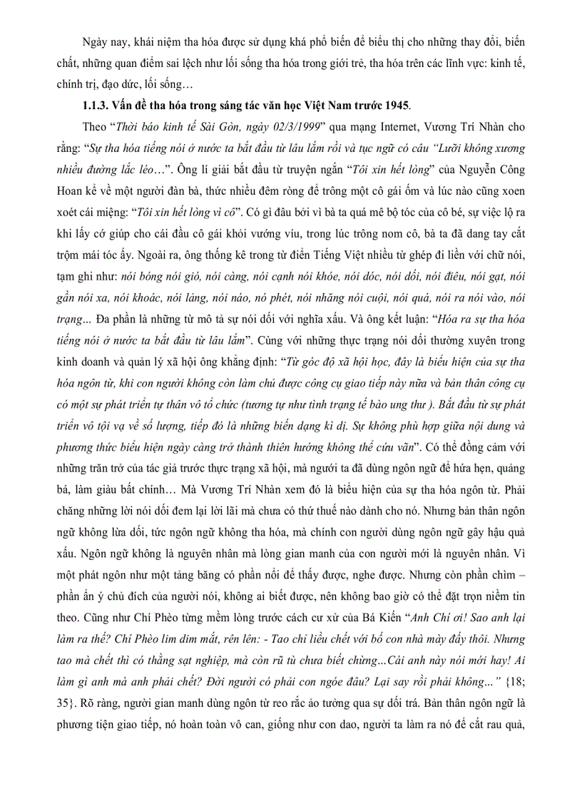 image for page Sự tha hóa của con người trong sáng tác của Nam Cao trước 1945