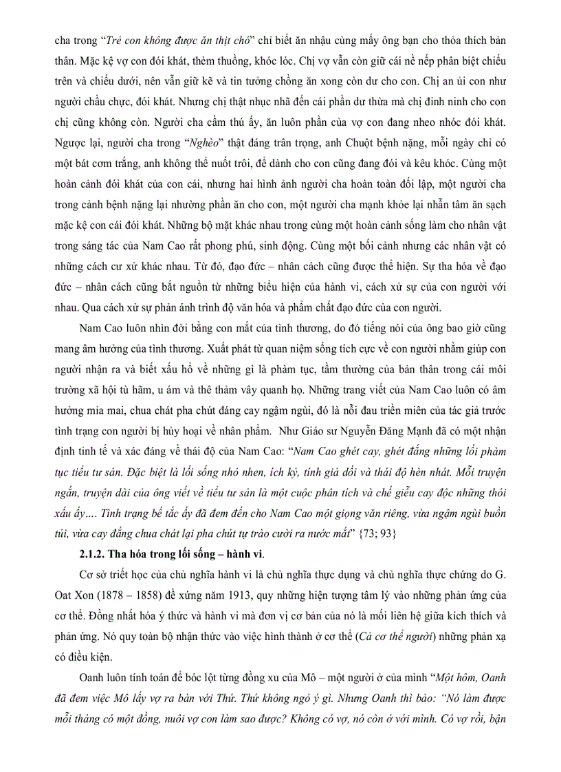 image for page Sự tha hóa của con người trong sáng tác của Nam Cao trước 1945