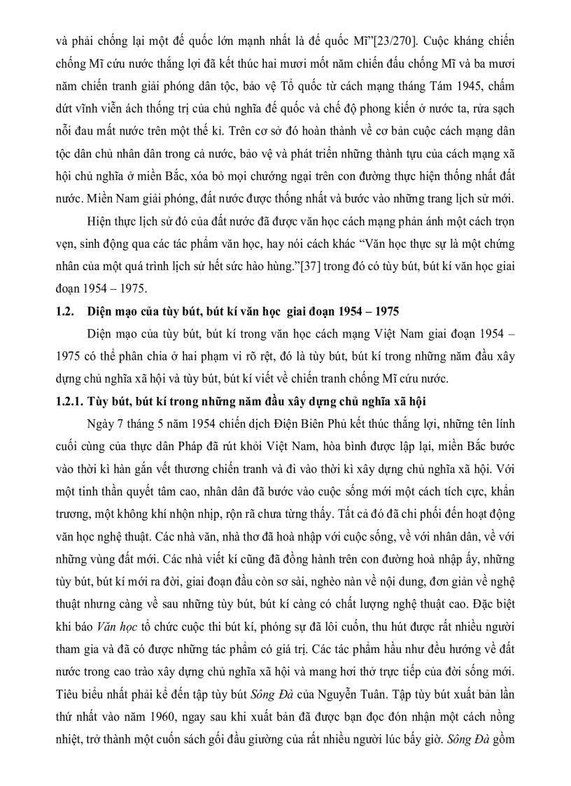 image for page Đặc điểm của tùy bút bút kí trong văn học cách mạng Việt Nam giai đoạn 1954 1975