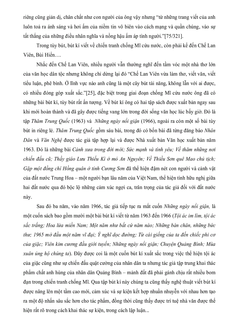 image for page Đặc điểm của tùy bút bút kí trong văn học cách mạng Việt Nam giai đoạn 1954 1975