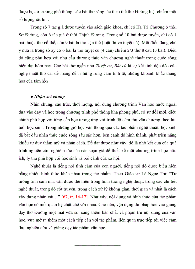 image for page Giảng dạy thơ Đường ở trường phổ thông dưới góc nhìn của thi pháp học