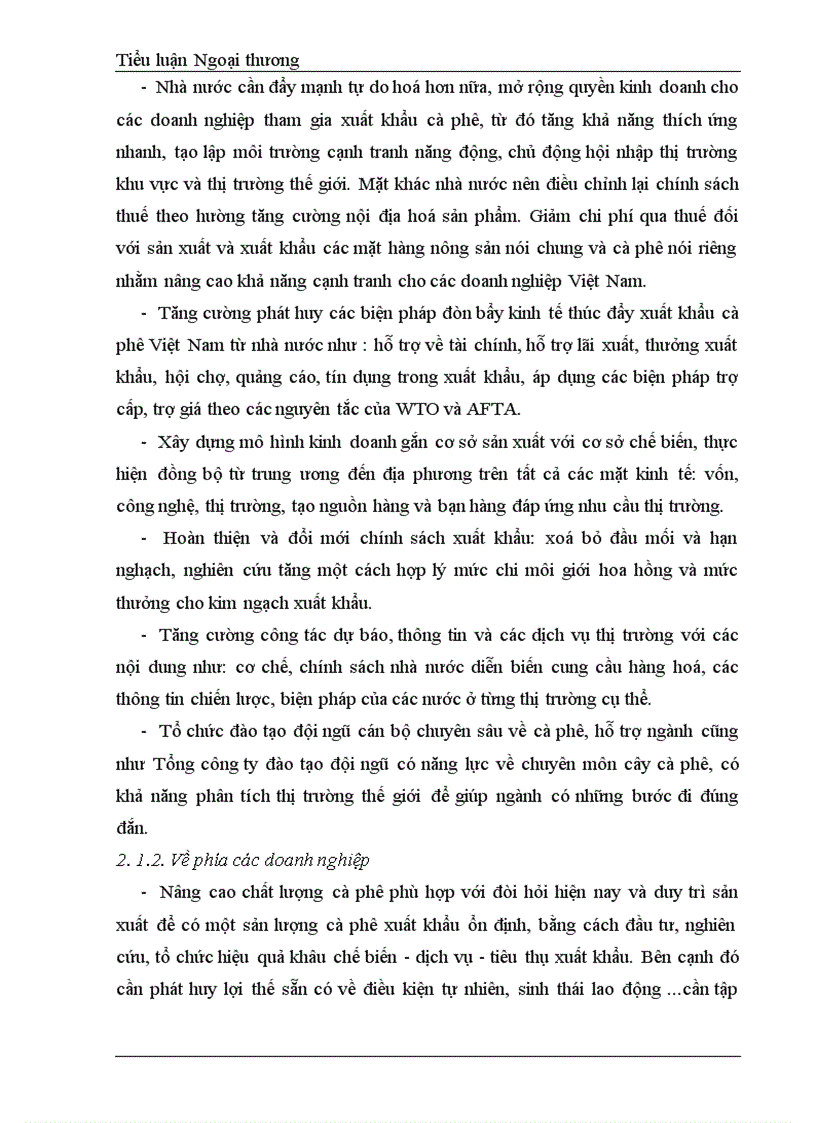 image for page Những giải pháp nhằm nâng cao hiệu quả hoạt động xuất khẩu cà phê của Việt Nam hiện nay