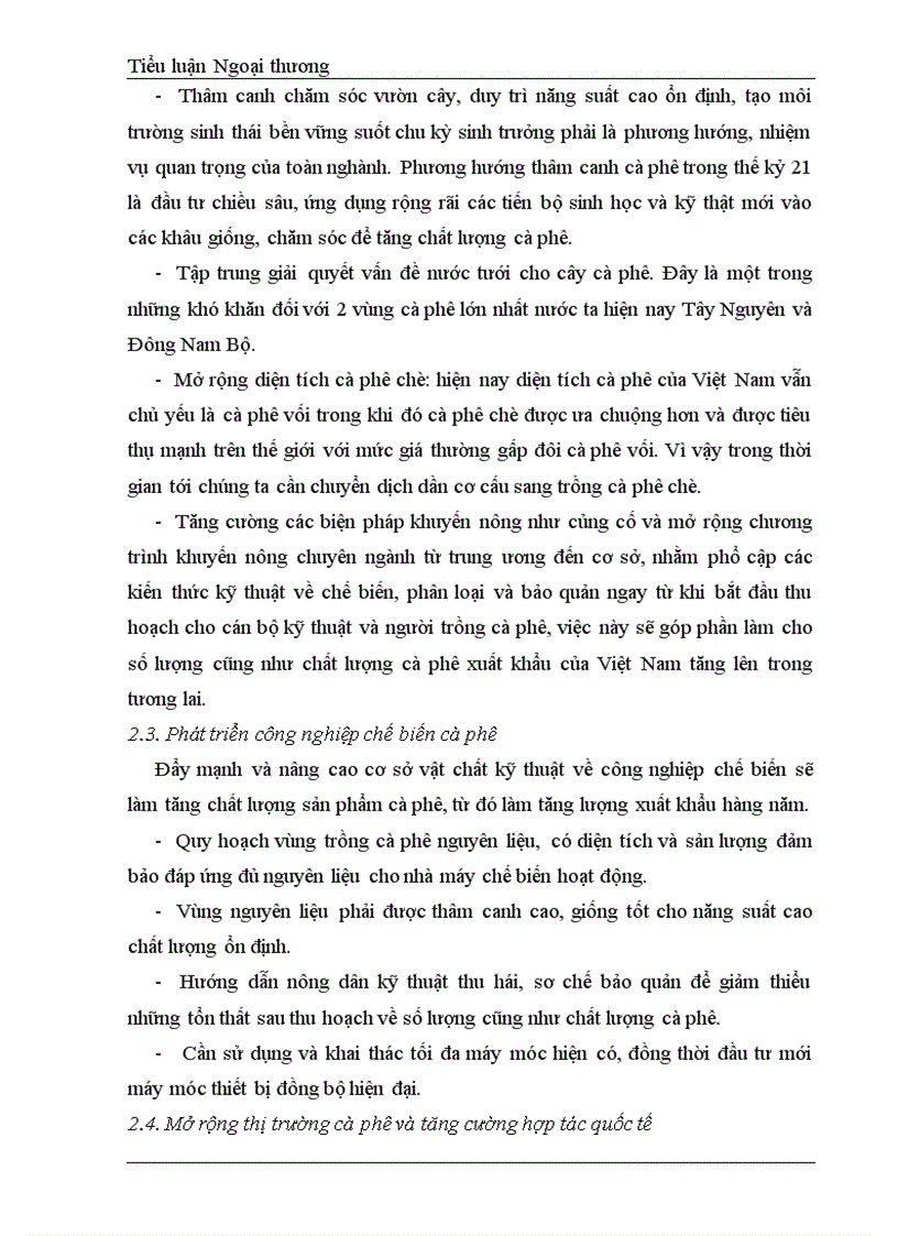 image for page Những giải pháp nhằm nâng cao hiệu quả hoạt động xuất khẩu cà phê của Việt Nam hiện nay