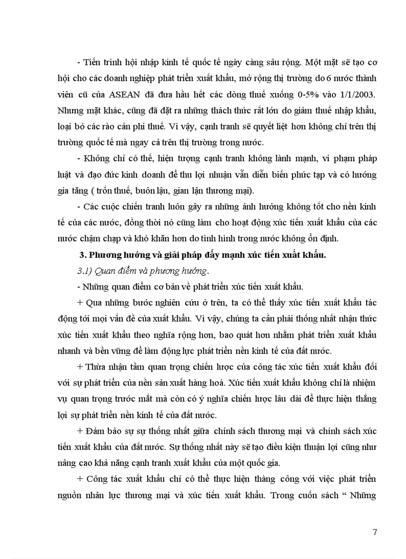 image for page Xúc tiến xuất khẩu những vấn đềđặt ra và giải pháp nhằm đẩy mạnh xúc tiến xuất khẩu