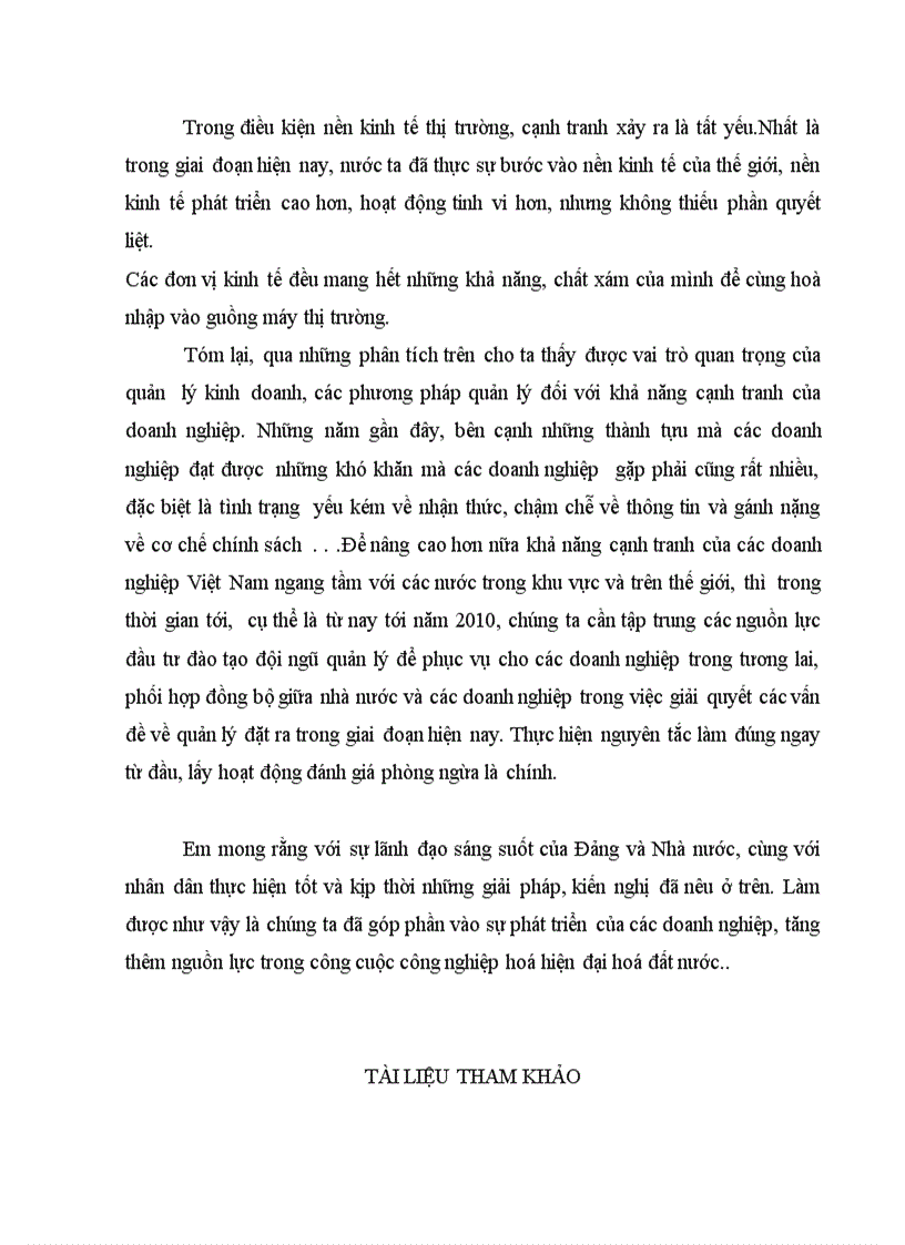 image for page Thực trạng và xu thế vận dụng các phương pháp quản lý vào doanh nghiệp ở nước ta