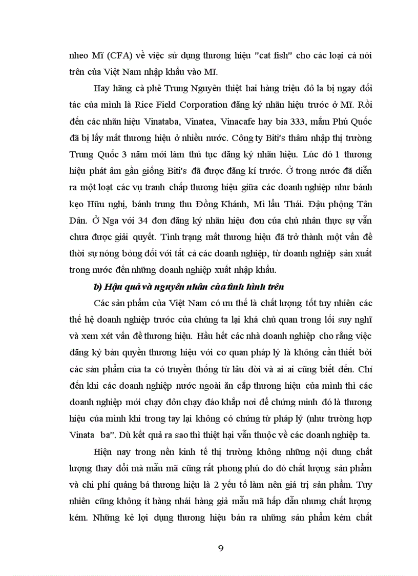 image for page Thương hiệu Việt Nam trên thị trường quốc tế và một số biện pháp phát triển và bảo vệ thương hiệu