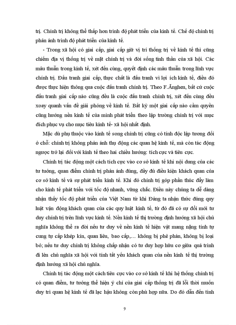 image for page Mối quan hệ giữa kinh tế và chính trị trong công cuộc đổi mới của nước ta hiện nay