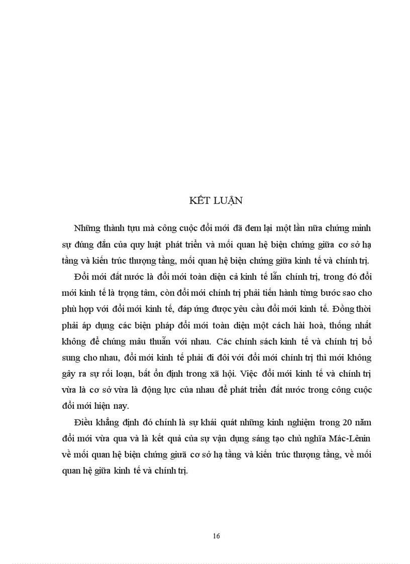 image for page Mối quan hệ giữa kinh tế và chính trị trong công cuộc đổi mới của nước ta hiện nay