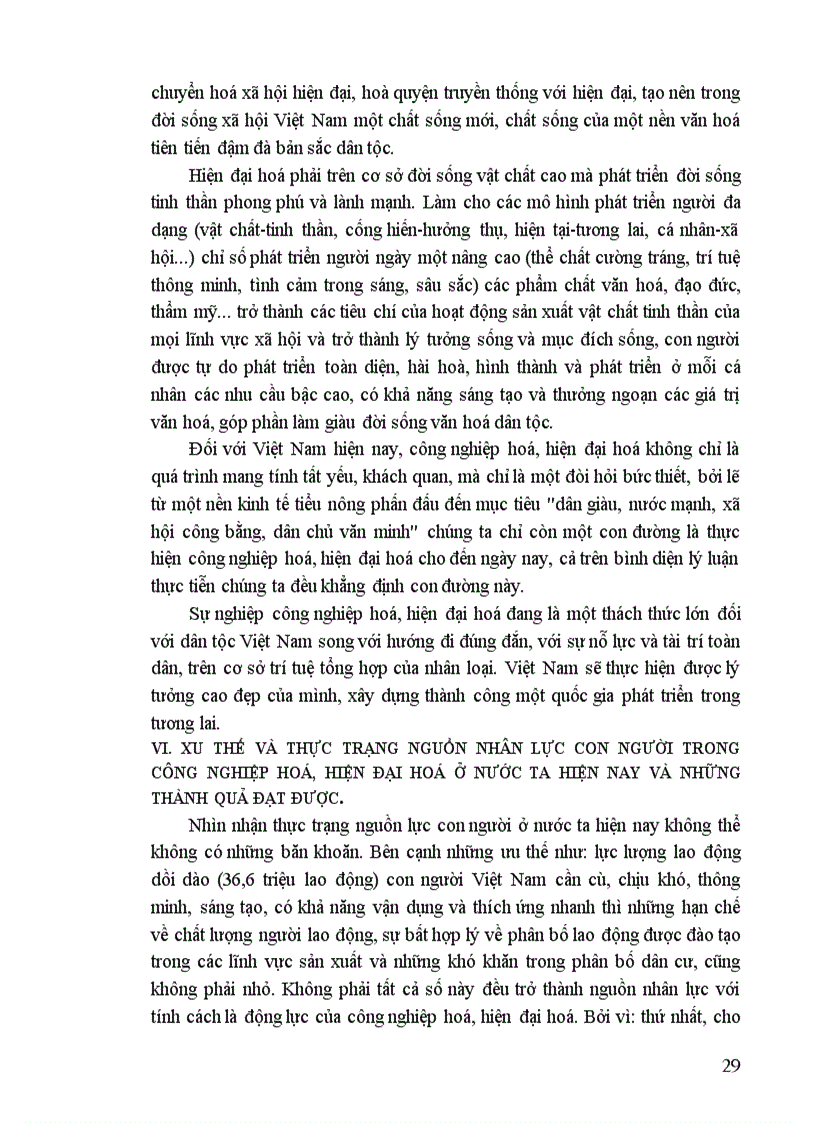 image for page Thực trạng nguồn nhân lực con người trong công nghiệp hoá hiện đại hoáở nước ta hiện nay và những thành quảđạt được
