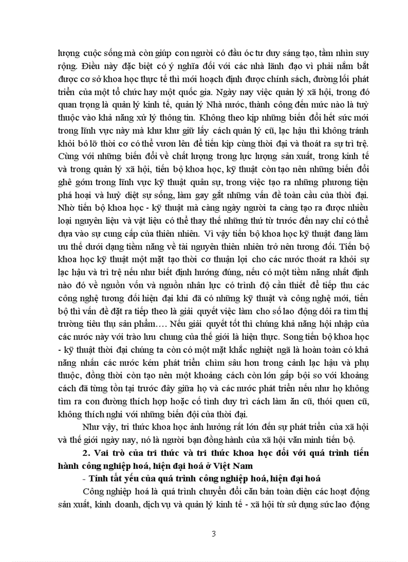 image for page Vai trò tri thức khoa học