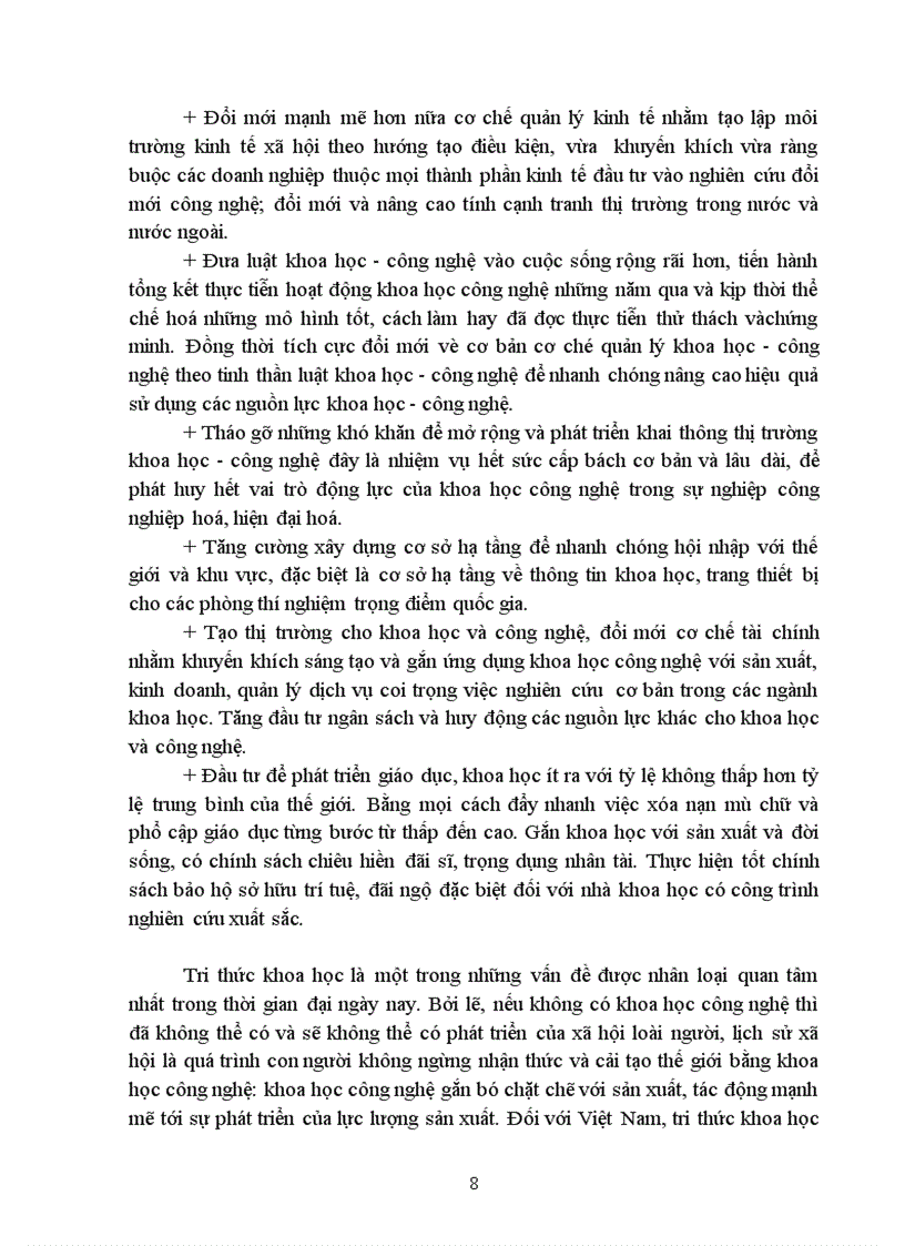 image for page Vai trò tri thức khoa học