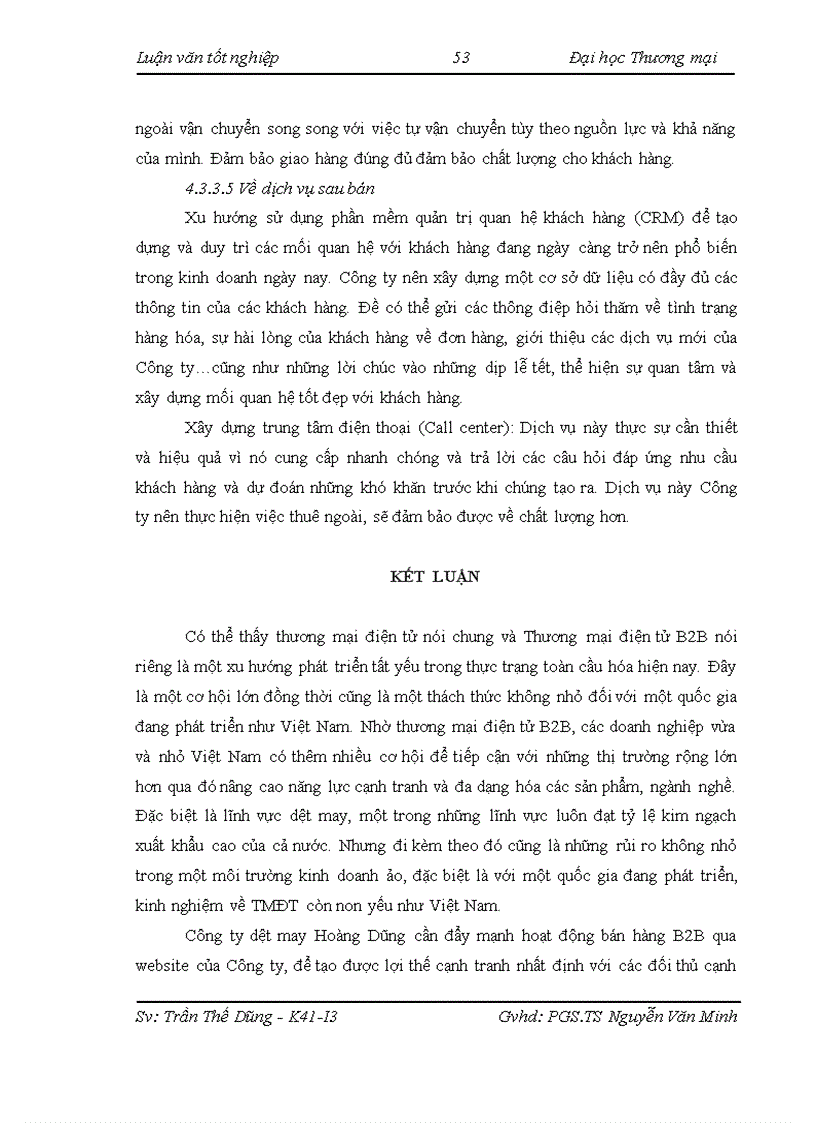 image for page Hoàn thiện mô hình bán hàng B2B qua Website của Công ty Dệt may Hoàng Dũng www detmayhoangdung com vn