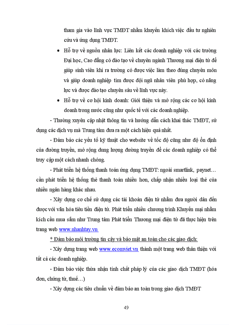 image for page Hoàn thiện mô hình nhà cung ứng dịch vụ hỗ trợ Thương mại điện tử thông qua trang web www ecomviet vn của Trung tâm Phát triển Thương mại điện tử