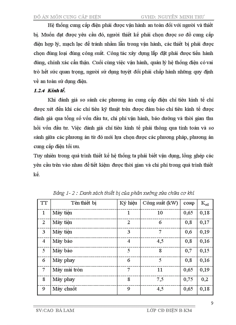 image for page Thiết kế hệ thống cung cấp điện cho phân xưởng cơ khí và nhà máy cơ khí