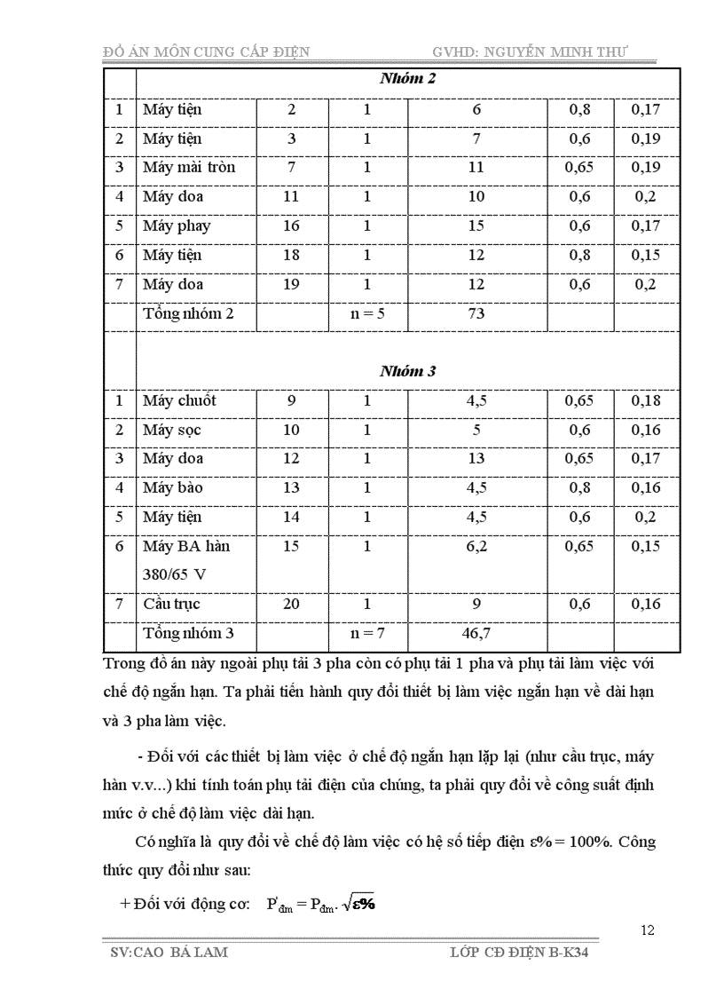 image for page Thiết kế hệ thống cung cấp điện cho phân xưởng cơ khí và nhà máy cơ khí