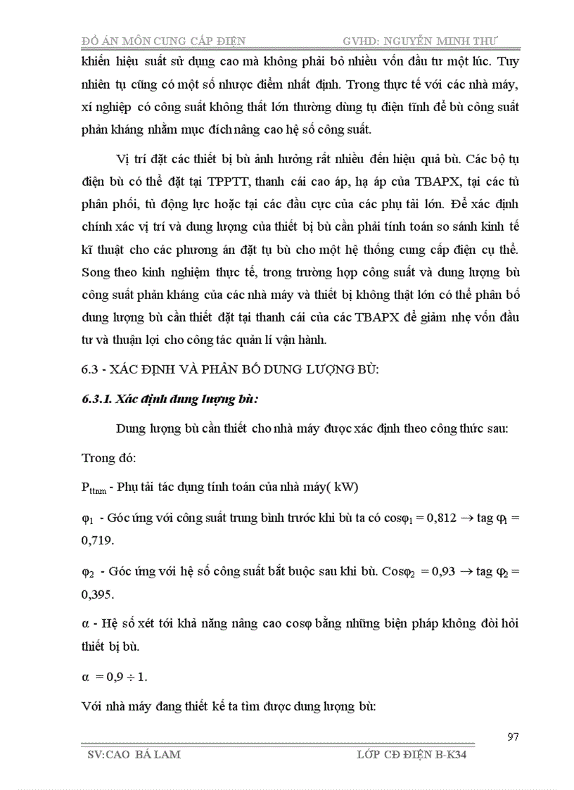 image for page Thiết kế hệ thống cung cấp điện cho phân xưởng cơ khí và nhà máy cơ khí