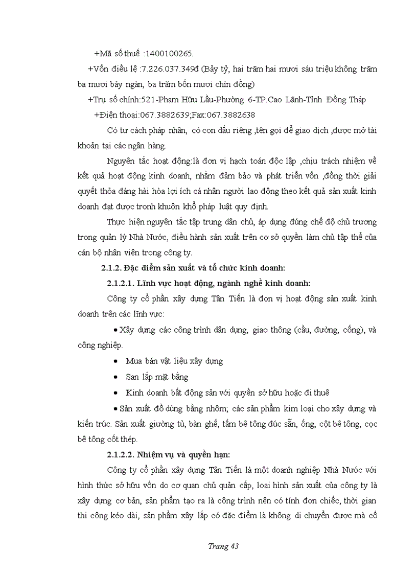image for page Kế toán vốn bằng tiền và thanh toán nợ tại Công Ty Cổ Phần Xây Dựng Tân Tiến