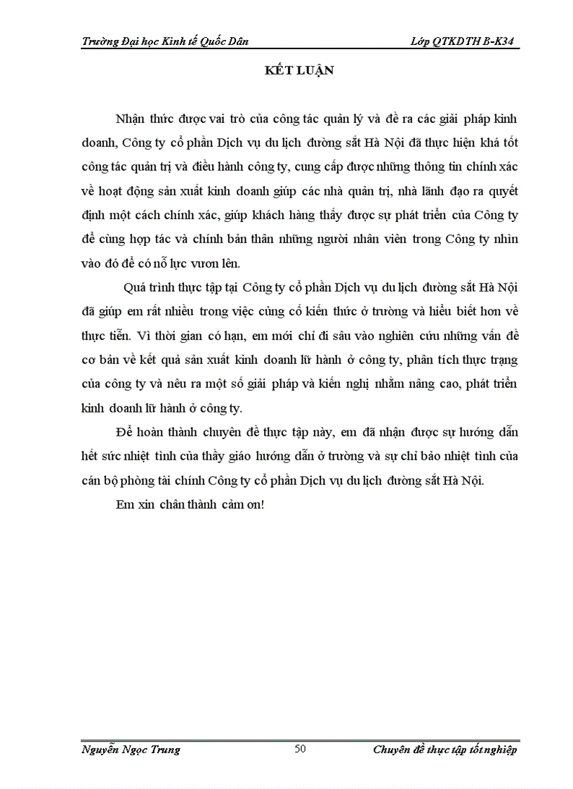 image for page Giải pháp phát triển kinh doanh lữ hành ở Công ty cổ phần Dịch vụ du lịch đường sắt Hà Nội