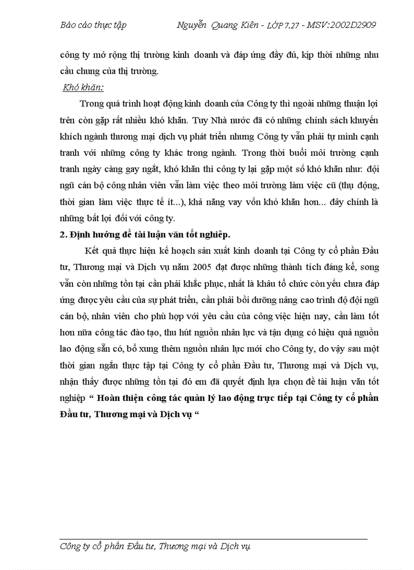 image for page Phân tích hoạt động sản xuất kinh doanh của công ty cổ phần Đầu tư Thương mại và Dịch vụ