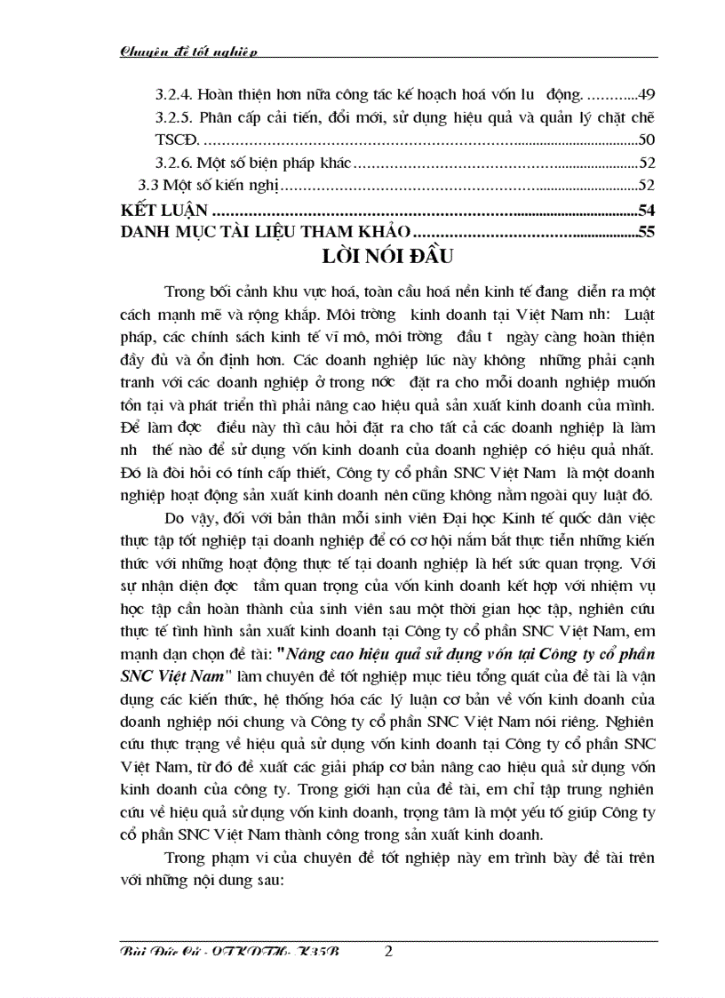 image for page Nâng cao hiệu quả sử dụng vốn tại Công ty cổ phần SNC Việt Nam