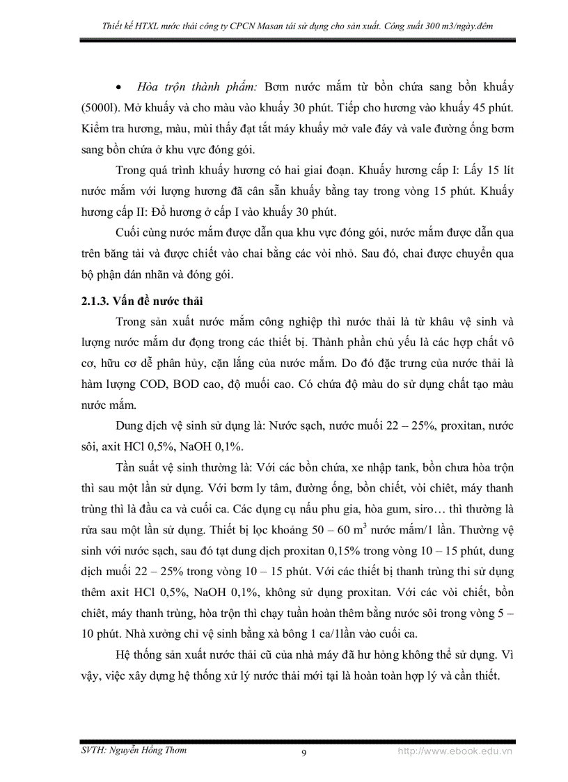 image for page Thiết kế HTXL nước thải công ty CPCN Masan tái sử dụng cho sản xuất Công suất 300 m3 ngày đêm