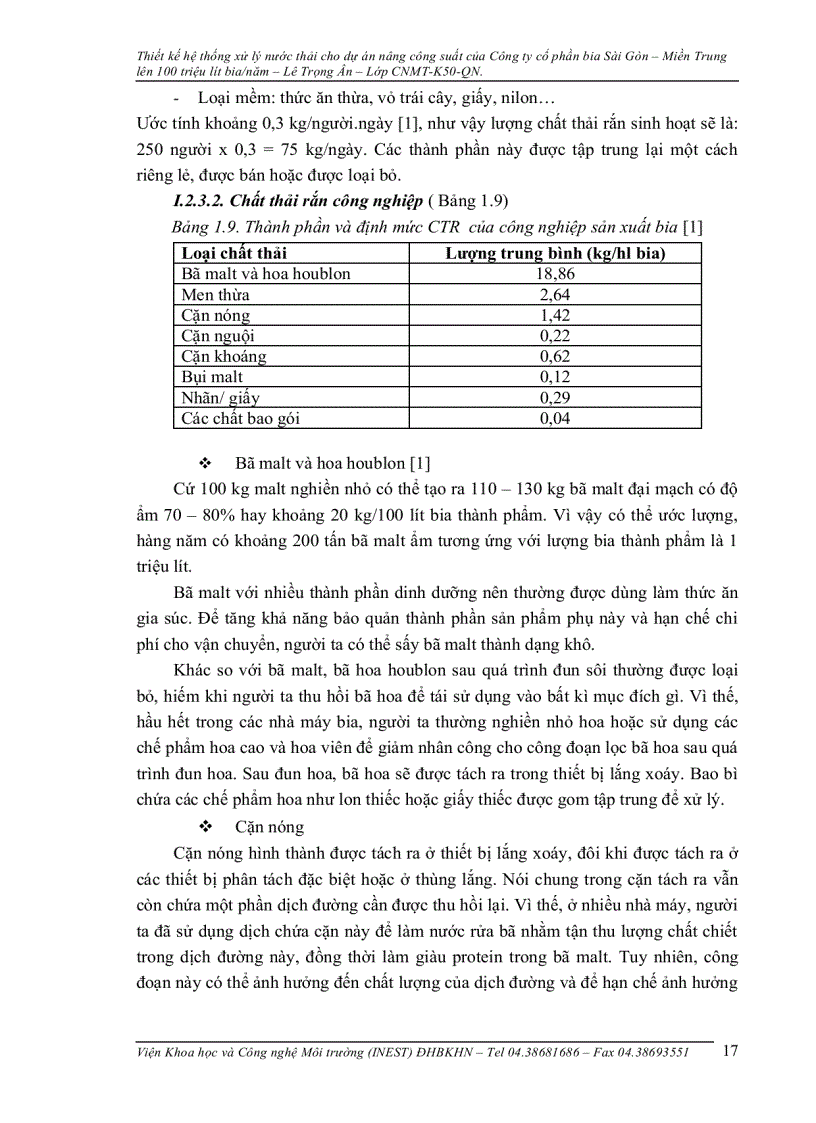 image for page Thiết kế hệ thống xử lý nước thải cho dự án nâng công suất của công ty cổ phần bia sài gòn lên 100 triệu m3 năm