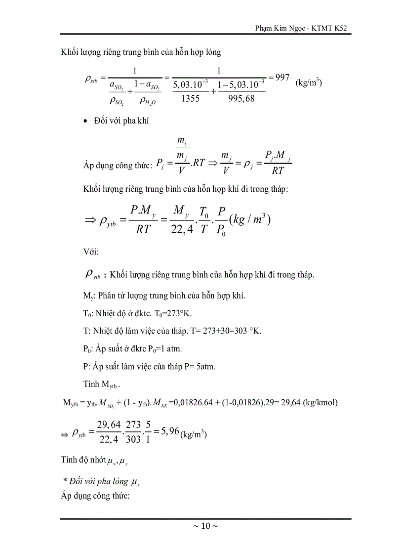 image for page Xử lý SO2 bằng phương pháp hấp thụ với dung môi là nước