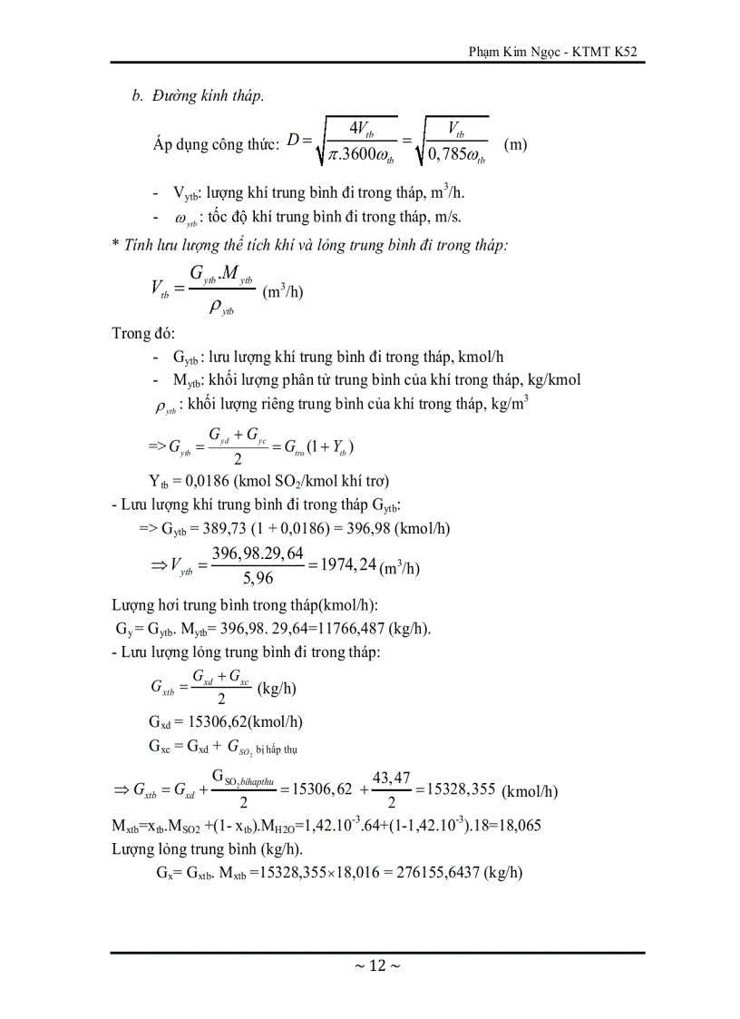 image for page Xử lý SO2 bằng phương pháp hấp thụ với dung môi là nước