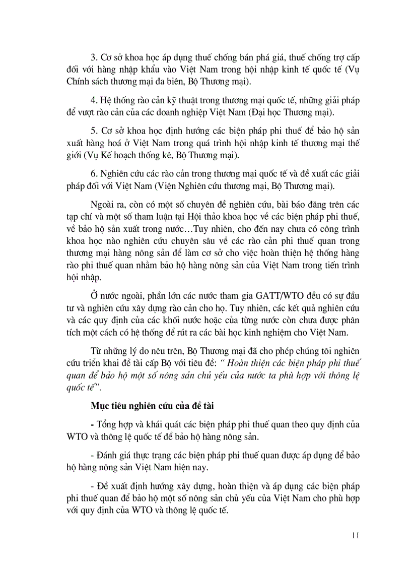 image for page Hoàn thiện các biện pháp phi thuế quan để bảo hộ một số nông sản chủ yếu của nước ta phù hợp với thông lệ quốc tế