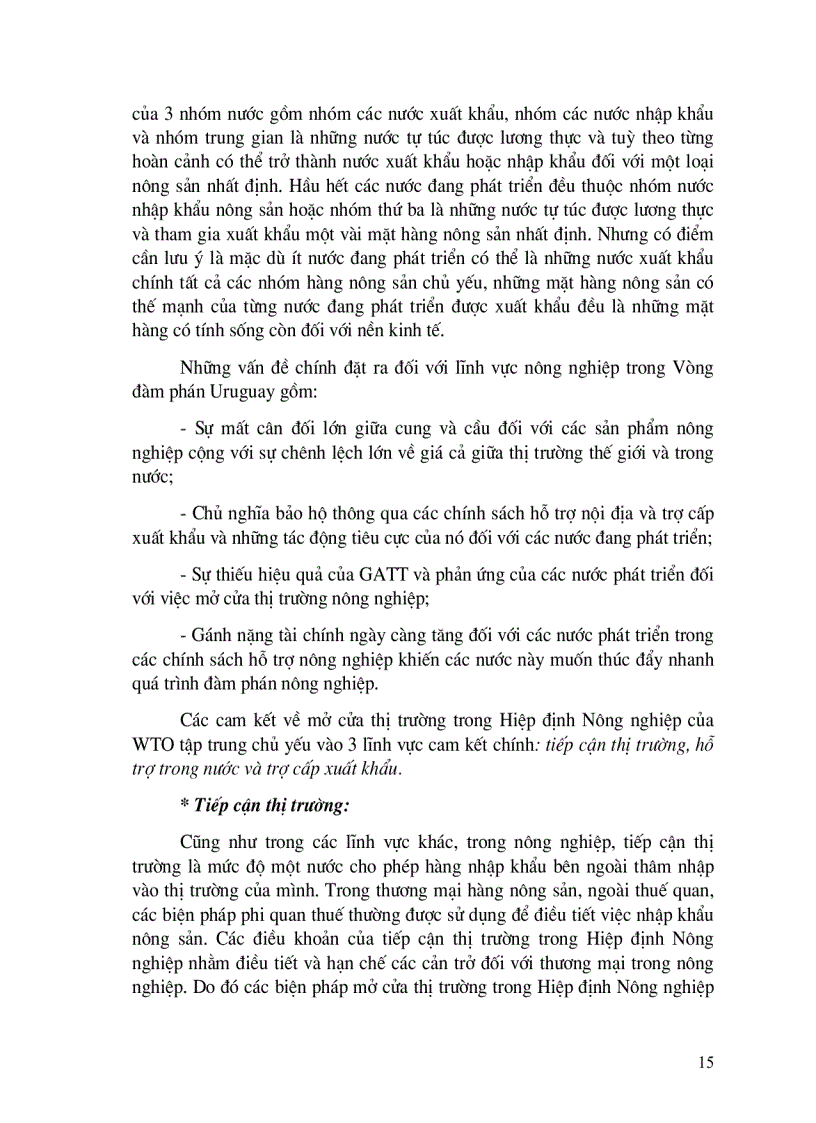 image for page Hoàn thiện các biện pháp phi thuế quan để bảo hộ một số nông sản chủ yếu của nước ta phù hợp với thông lệ quốc tế