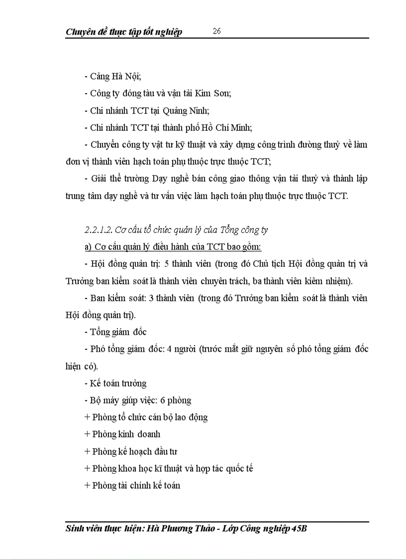 image for page Hoàn thiện bộ máy quản lý của tổng công ty đường sông miền bắc theo mô hình công ty mẹ công ty con