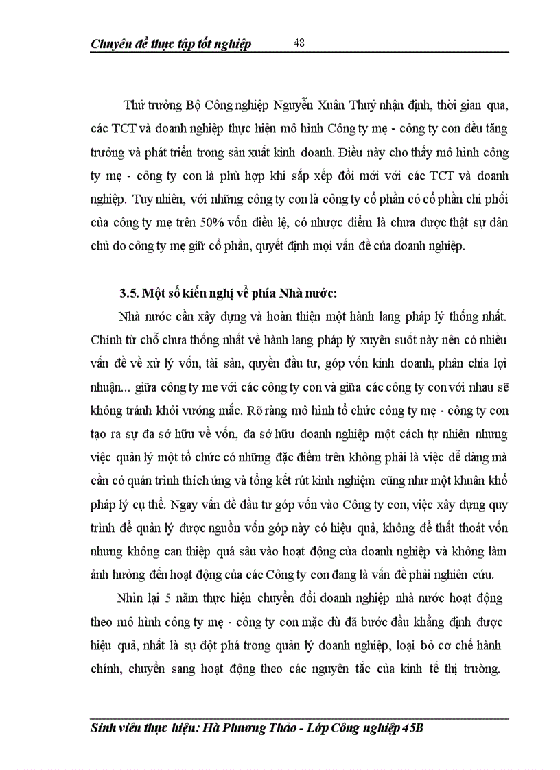 image for page Hoàn thiện bộ máy quản lý của tổng công ty đường sông miền bắc theo mô hình công ty mẹ công ty con