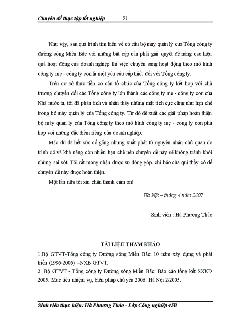 image for page Hoàn thiện bộ máy quản lý của tổng công ty đường sông miền bắc theo mô hình công ty mẹ công ty con