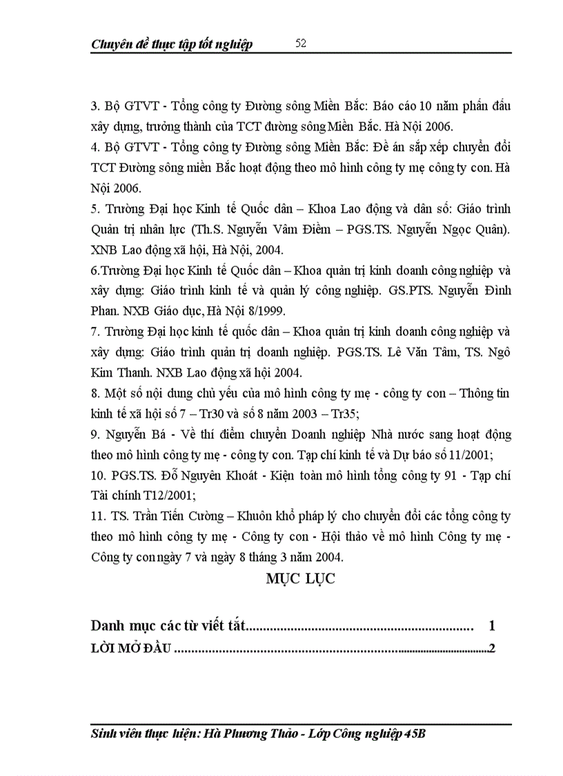 image for page Hoàn thiện bộ máy quản lý của tổng công ty đường sông miền bắc theo mô hình công ty mẹ công ty con