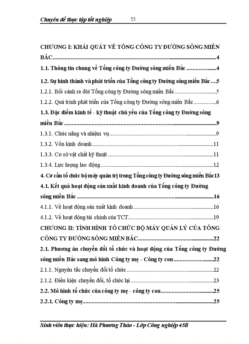 image for page Hoàn thiện bộ máy quản lý của tổng công ty đường sông miền bắc theo mô hình công ty mẹ công ty con