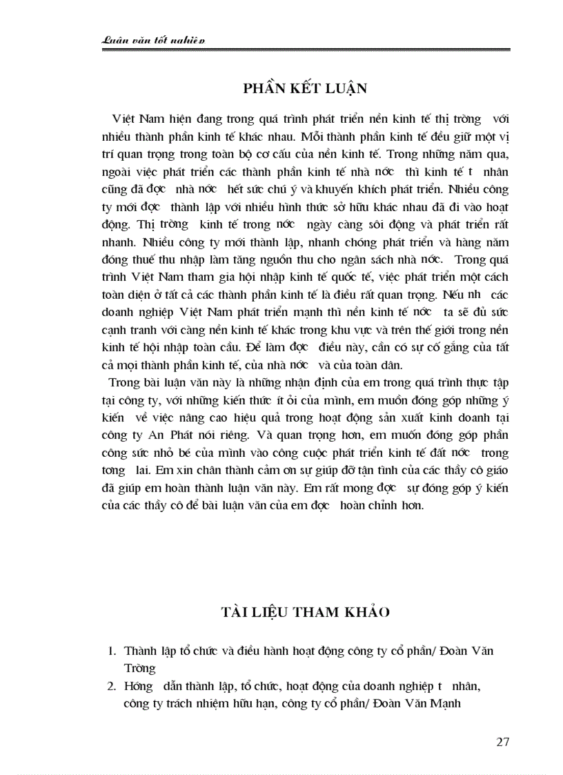 image for page Một số giải pháp nhằm hoàn thiện tổ chức quản lý sản xuất kinh doanh tại công ty Cổ Phần Thương Mại Công Nghệ An Phát