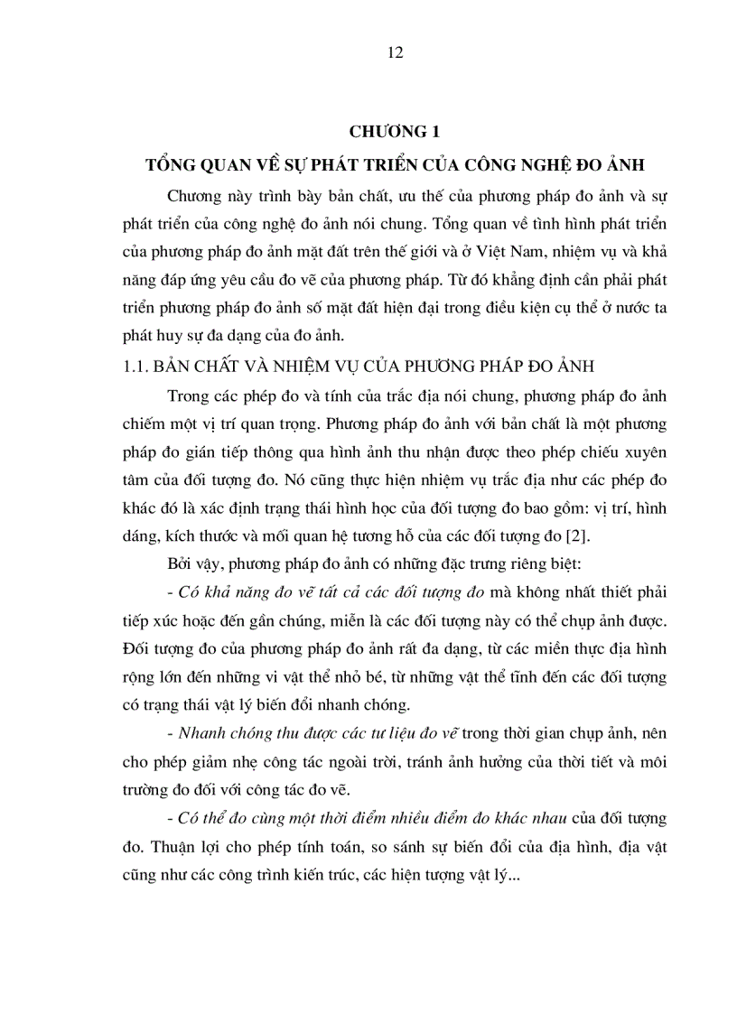 image for page Công nghệ đo ảnh trên cơ sở ảnh chụp từ máy chụp ảnh số phổ thông