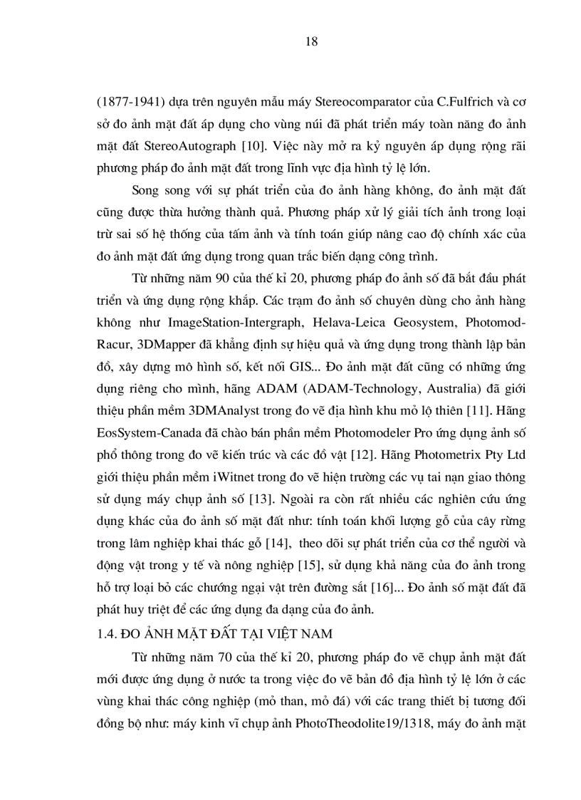 image for page Công nghệ đo ảnh trên cơ sở ảnh chụp từ máy chụp ảnh số phổ thông