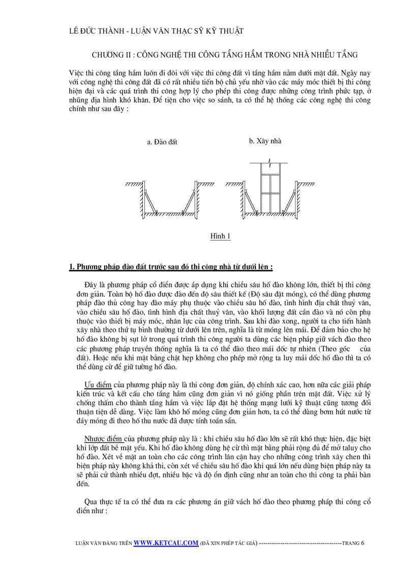 image for page Công tác thi công tầng hầm theo phương pháp Top down