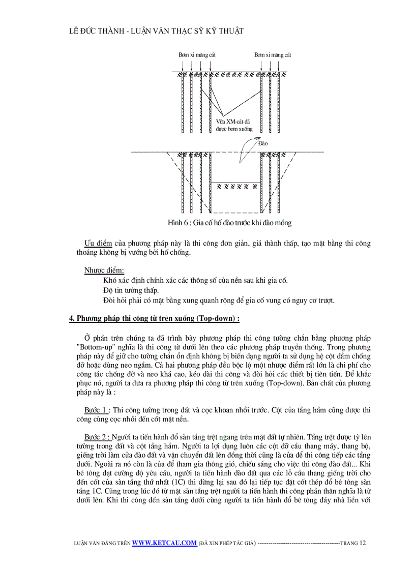 image for page Công tác thi công tầng hầm theo phương pháp Top down